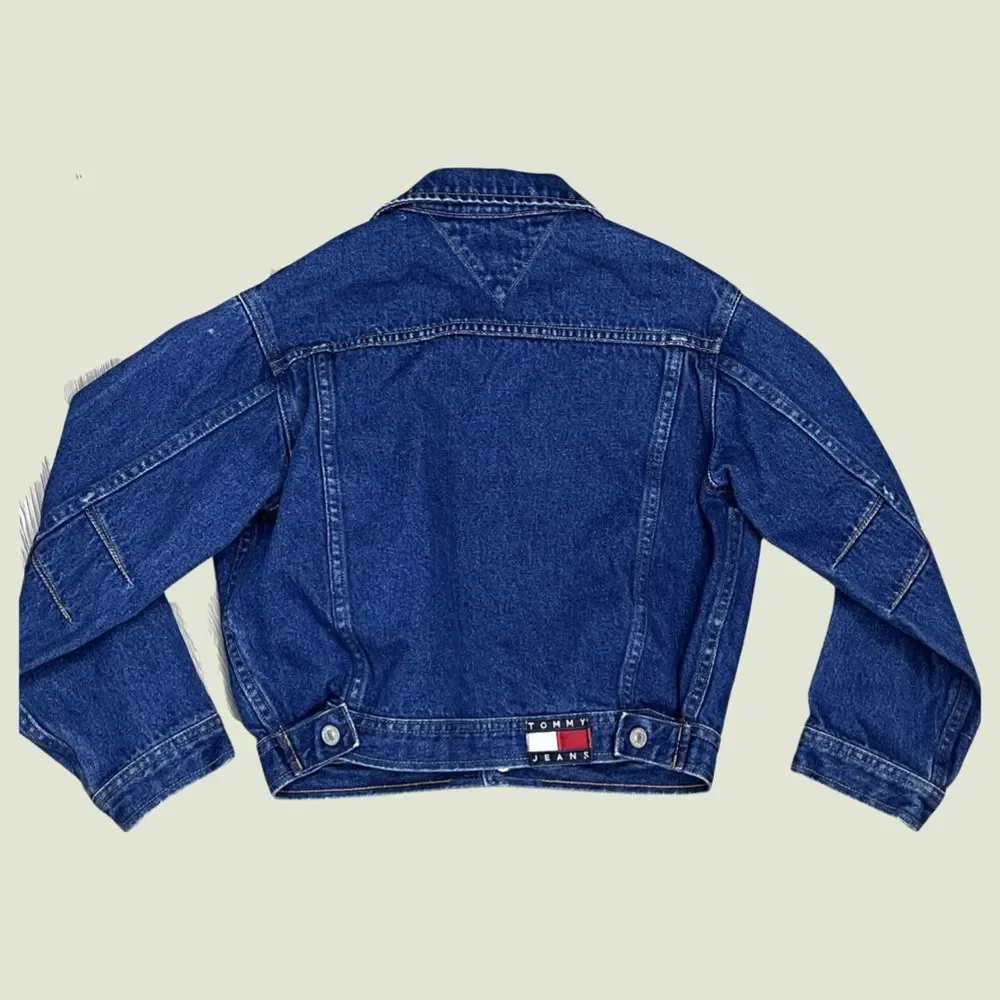 Vintage Tommy Hilfiger Girl's Jean Jacket Size 7 - Picture 12 of 13